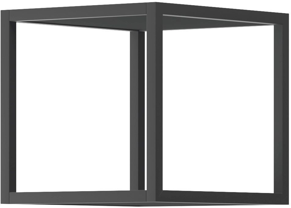Ραφιέρα τοίχου 38106-ENJ-M-30 Γραφίτης+Μαύρο 30x30x35cm