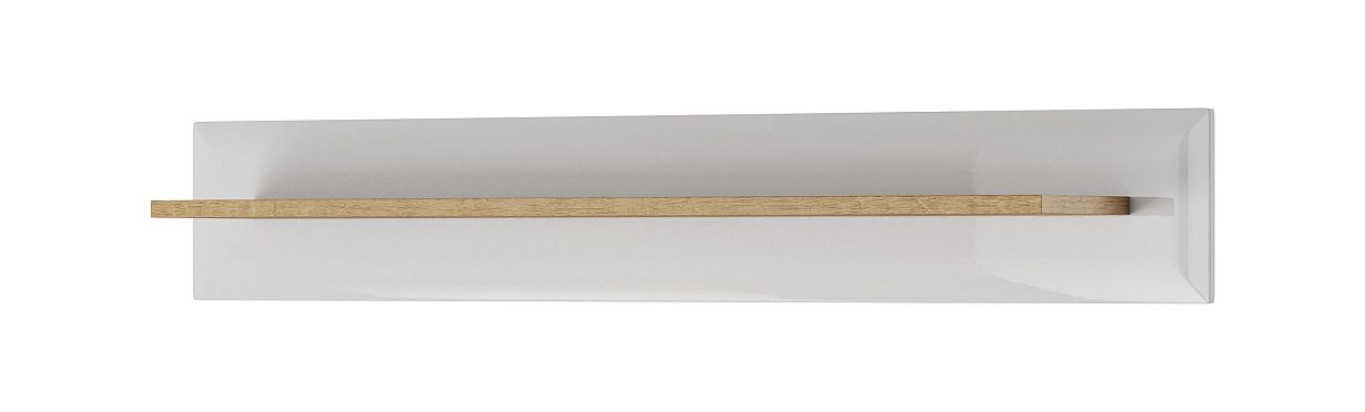 Ράφι Nordi Higloss λευκό+Riviera 107x17x19cm