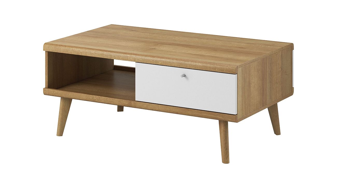 Τραπεζάκι 40109-PR Λευκό+Riviera 107x46x67cm