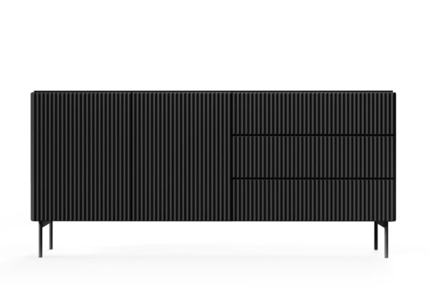 Μπουφές Muti με συρτάρια Ανθρακί 177x81x40cm