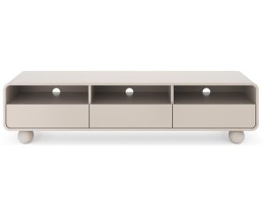 Έπιπλο τηλεόρασης ALBION με συρτάρια Λευκό Kazmir 180x44x39cm