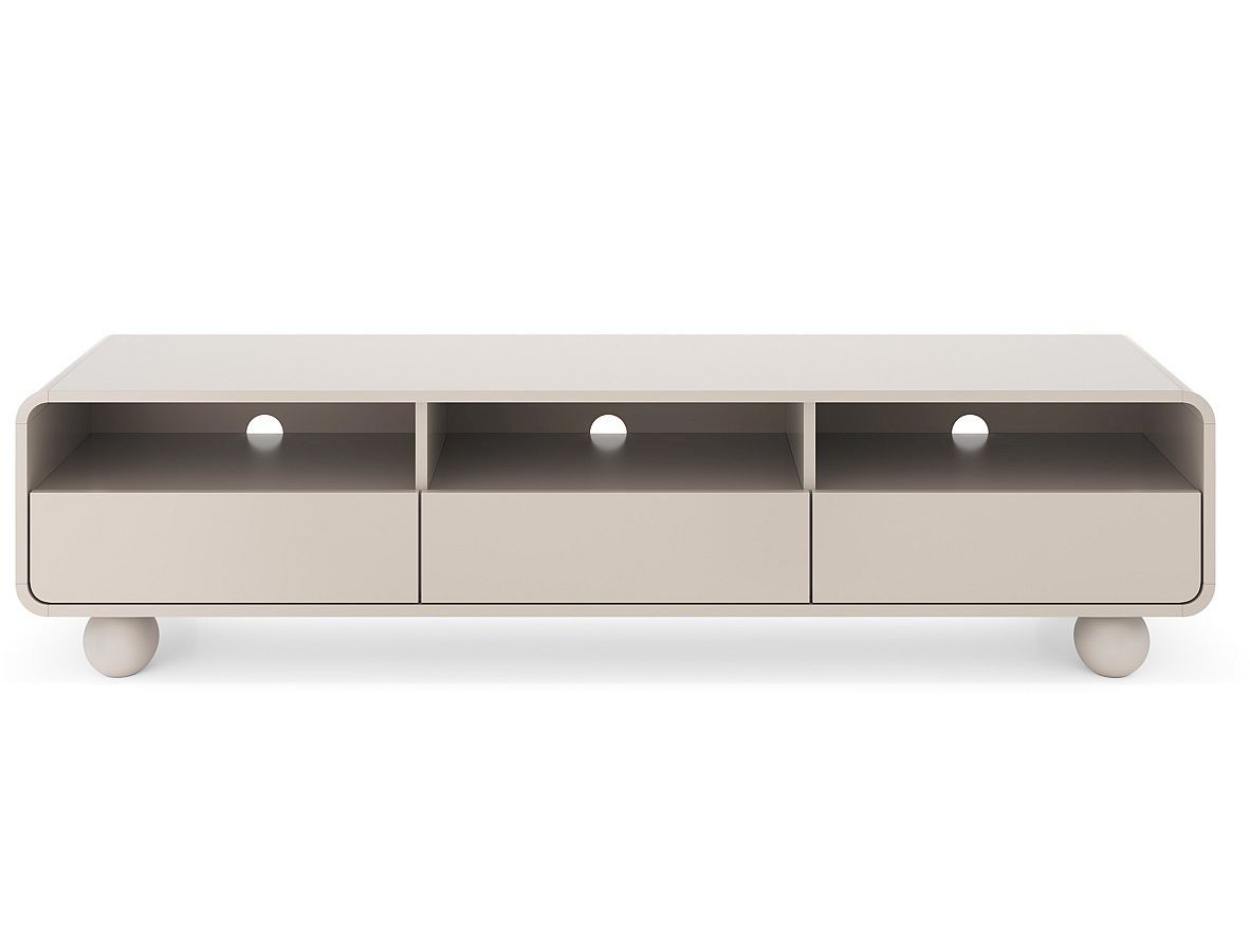 Έπιπλο τηλεόρασης ALBION με συρτάρια Λευκό Kazmir 180x44x39cm